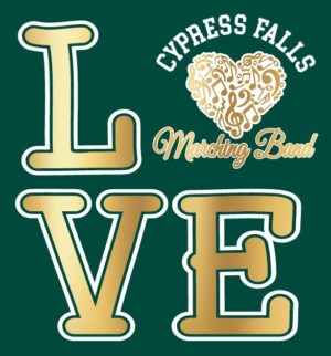 Cy-Falls Love Band Shimmer T-Shirt