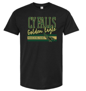 Cy-Falls Golden Eagle Black T-Shirt